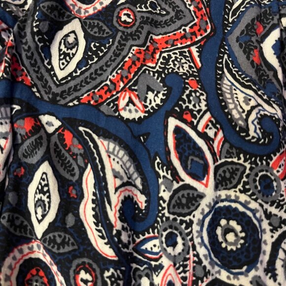 Abercrombie & Fitch Paisley Romper Juniors M Used Long Sleeve Flare - Picture 13 of 15
